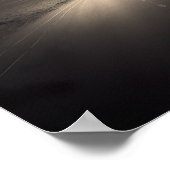 Het Poster van de Lonely Road lopen (Hoek)