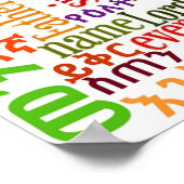 Het Poster van de Lord's Prayer ን ሆየታ Amharicች (Hoek)