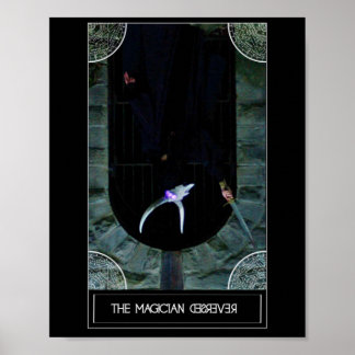 Het poster van de Magicische Omgekeerde Tarot