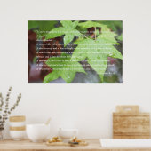 Het Poster van de Manuscript van ecclesiastes 3:1 (Keuken)