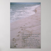 Het poster van de manuscripten — voetafdrukken op  (Voorkant)