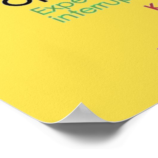 Het Poster van de Muur van de kantoor/Open Deurbel (Hoek)