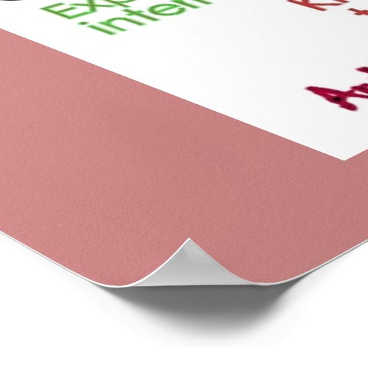 Het Poster van de Muur van de kantoor/Open Deurbel (Hoek)