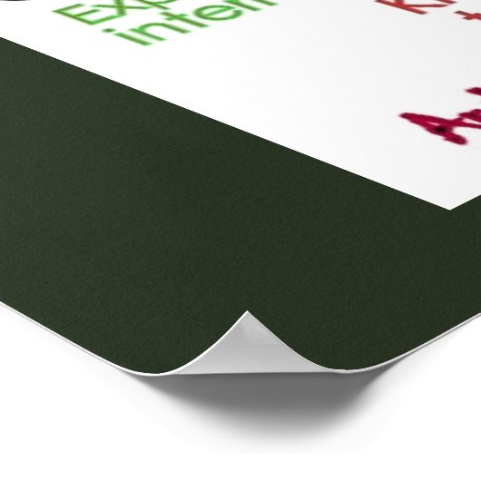 Het Poster van de Muur van de kantoor/Open Deurbel (Hoek)