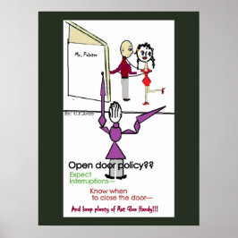 Het Poster van de Muur van de kantoor/Open Deurbel