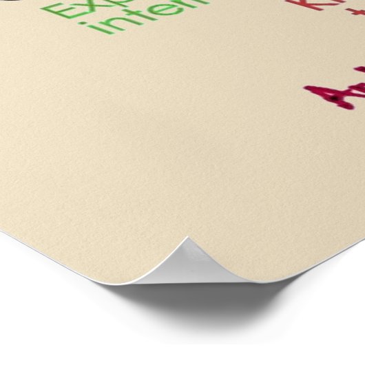 Het Poster van de Muur van de kantoor/Open Deurbel (Hoek)