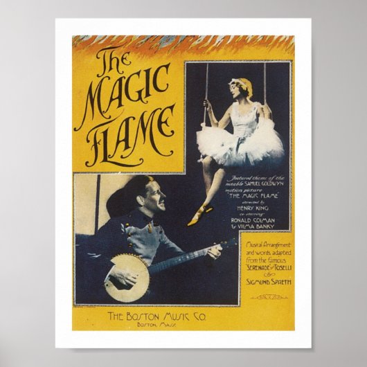 Het Poster van de Muziekkunst van de Magic Flame (Voorkant)