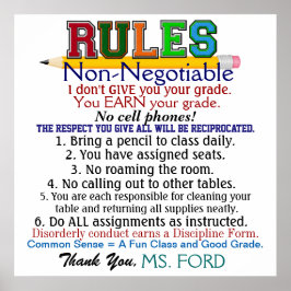 Het Poster van de nieuwe Versie School voor lerare