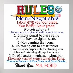 Het Poster van de nieuwe Versie School voor lerare