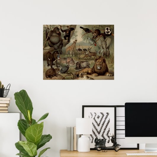 Het  Poster van de Oerwoud (Thuiskantoor)