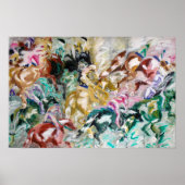 Het Poster van de paardenras (Voorkant)