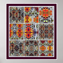 Het Poster van de papavertuin