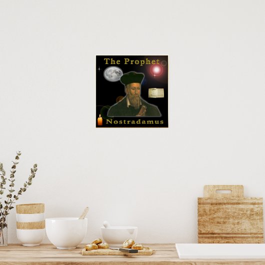 Het Poster van de profeet Nostradamus (Keuken)