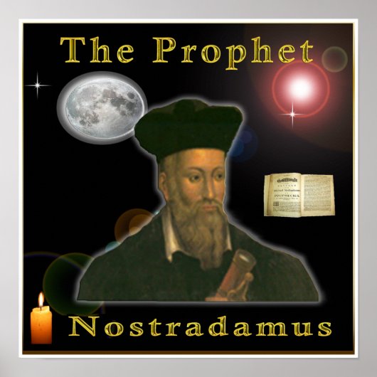 Het Poster van de profeet Nostradamus (Voorkant)
