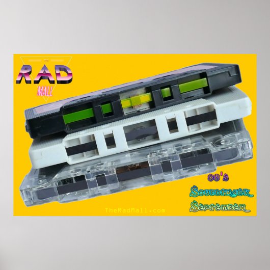 Het Poster van de Rad Mall "80's Soundtrack Septem (Voorkant)