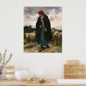 "Het Poster van de Schapherdess"~Border Collie (Keuken)