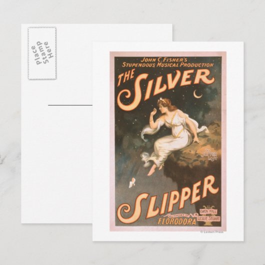 Het Poster van de Silver Slipper Musical Theater # Briefkaart (Voorkant / Achterkant)