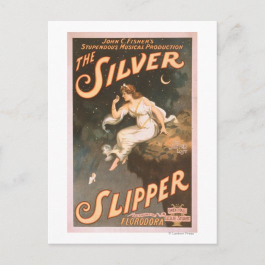 Het Poster van de Silver Slipper Musical Theater # Briefkaart (Voorkant)