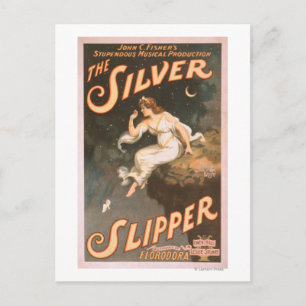 Het Poster van de Silver Slipper Musical Theater # Briefkaart