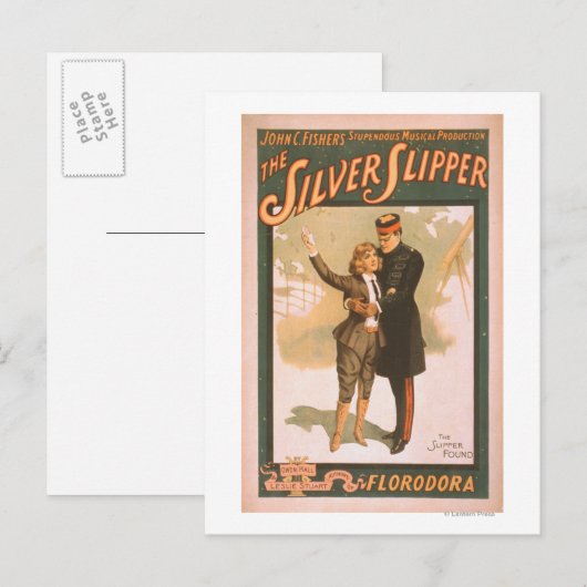 Het Poster van de Silver Slipper Musical Theater # Briefkaart (Voorkant / Achterkant)