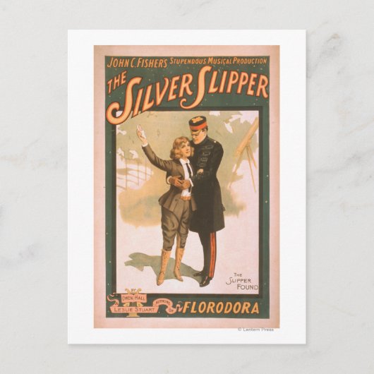 Het Poster van de Silver Slipper Musical Theater # Briefkaart (Voorkant)