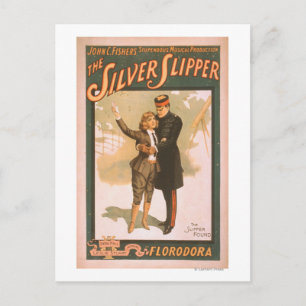 Het Poster van de Silver Slipper Musical Theater # Briefkaart