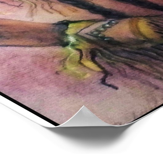 Het poster van de Speler van de Vloeiing/druk (Hoek)