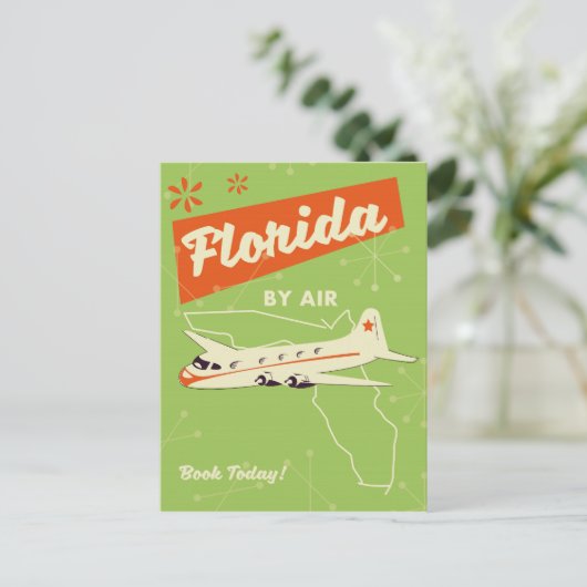 Het poster van de staat Florida. Briefkaart (Staand voorkant)