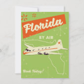 Het poster van de staat Florida. Kaart (Achterkant)