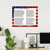 Het poster van de ster spangled banner (Thuiskantoor)