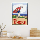 Het Poster van de stijl van de Shore (Keuken)