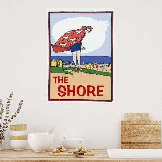 Het Poster van de  stijl van de Shore (Keuken)