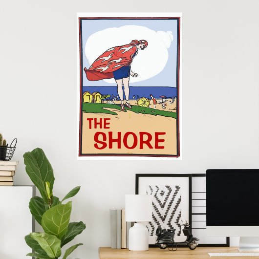 Het Poster van de  stijl van de Shore (Thuiskantoor)
