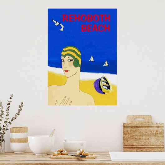 Het Poster van de stijl van de Shore (Keuken)