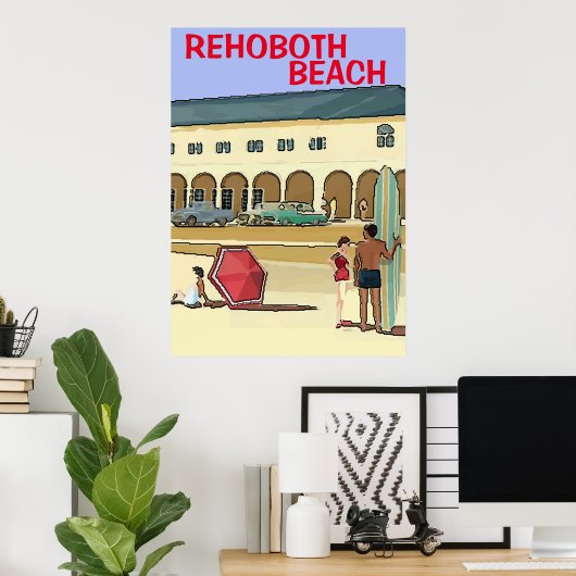 Het Poster van de  stijl van de Shore (Thuiskantoor)