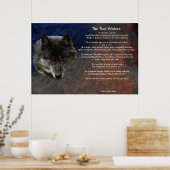 Het Poster van de TALE-kunst van de TWEE WOLVES CH (Keuken)
