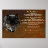Het Poster van de TALE-kunst van de TWEE WOLVES CH (Voorkant)