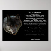 Het Poster van de TALE-kunst van de TWEE WOLVES CH (Voorkant)