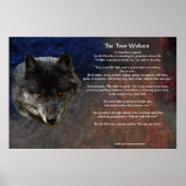Het Poster van de TALE-kunst van de TWEE WOLVES CH (Voorkant)