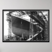 Het Poster van de Titanic-reeks Building of Titani (Voorkant)