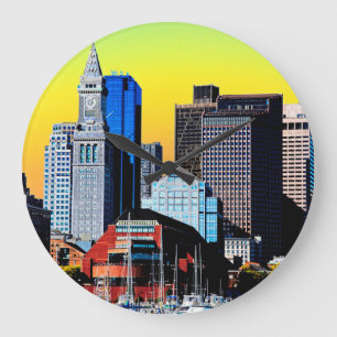 Het Poster van de Verenigde Staten van Boston van Grote Klok
