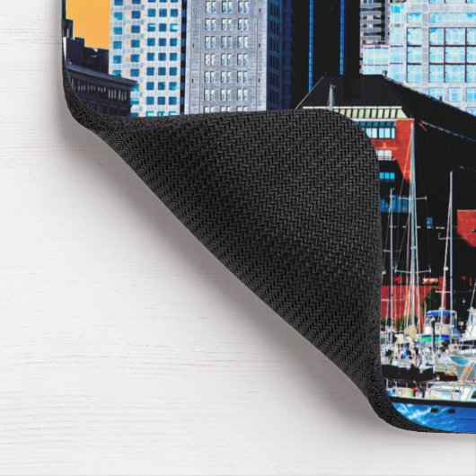 Het Poster van de Verenigde Staten van Boston van  Muismat (Hoek)