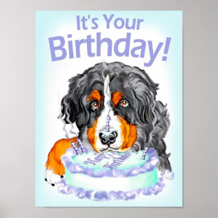Het Poster van de Verjaardag van de Hond van de