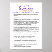 Het Poster van de Vijftien Rosary (Voorkant)