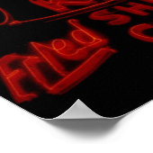 Het Poster van de viskeg Goraalse Neon Sign (Hoek)