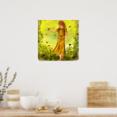 Het Poster van de vlinder (Keuken)