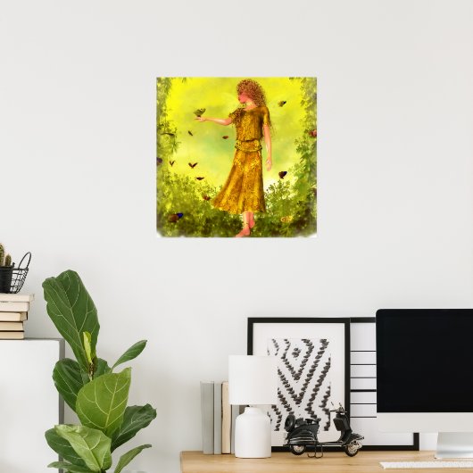 Het Poster van de vlinder (Thuiskantoor)