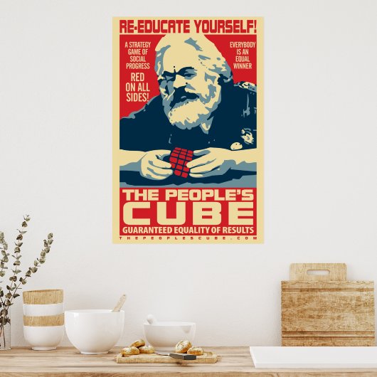 Het Poster van de Volkskubus Marx (Keuken)