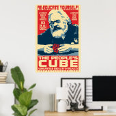 Het Poster van de Volkskubus Marx (Thuiskantoor)