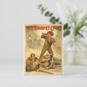 Het Poster van de Vraag van de Trompet  WW1 Briefkaart (Staand voorkant)